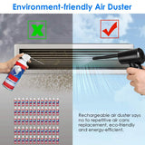 Electric Cordless Air Duster Blower for Computer Keyboard Household Appliances - Tophatter Daily Deals
