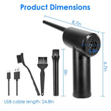 Electric Cordless Air Duster Blower for Computer Keyboard Household Appliances - Tophatter Daily Deals