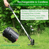 Electric Cordless Grass Trimmer Garden & Patio - Tophatter Daily Deals