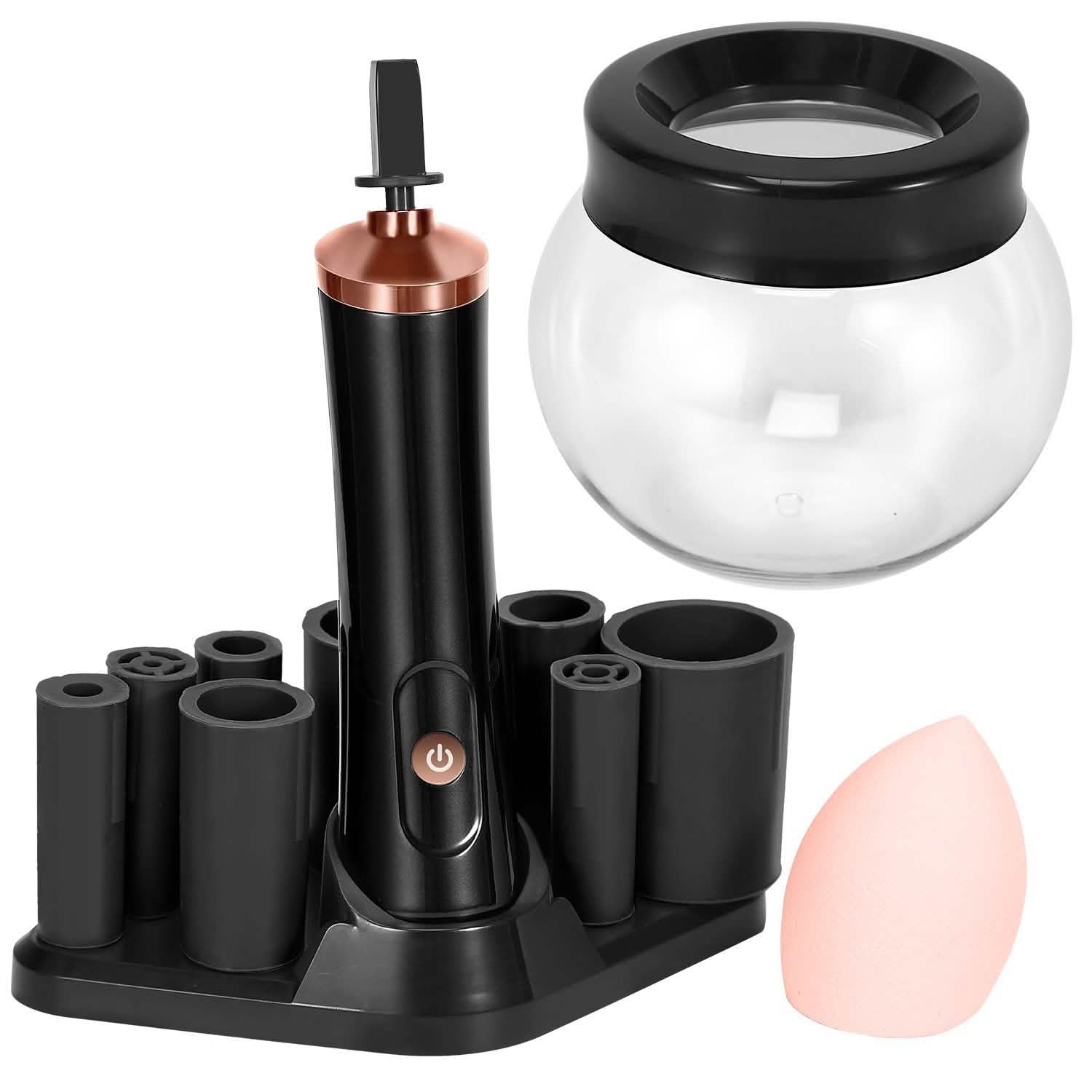 Electric Cosmetic Makeup Brush Cleaner Dryer Black Beauty & Personal Care - Tophatter Daily Deals