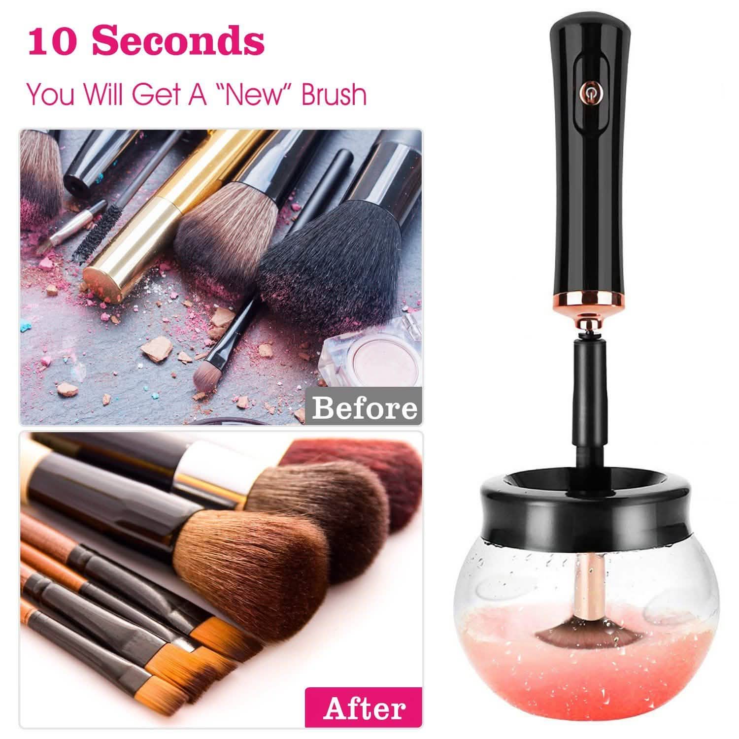 Electric Cosmetic Makeup Brush Cleaner Dryer Beauty & Personal Care - Tophatter Daily Deals