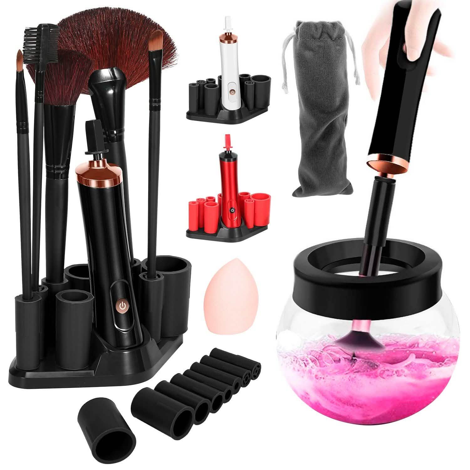 Electric Cosmetic Makeup Brush Cleaner Dryer Beauty & Personal Care - Tophatter Daily Deals