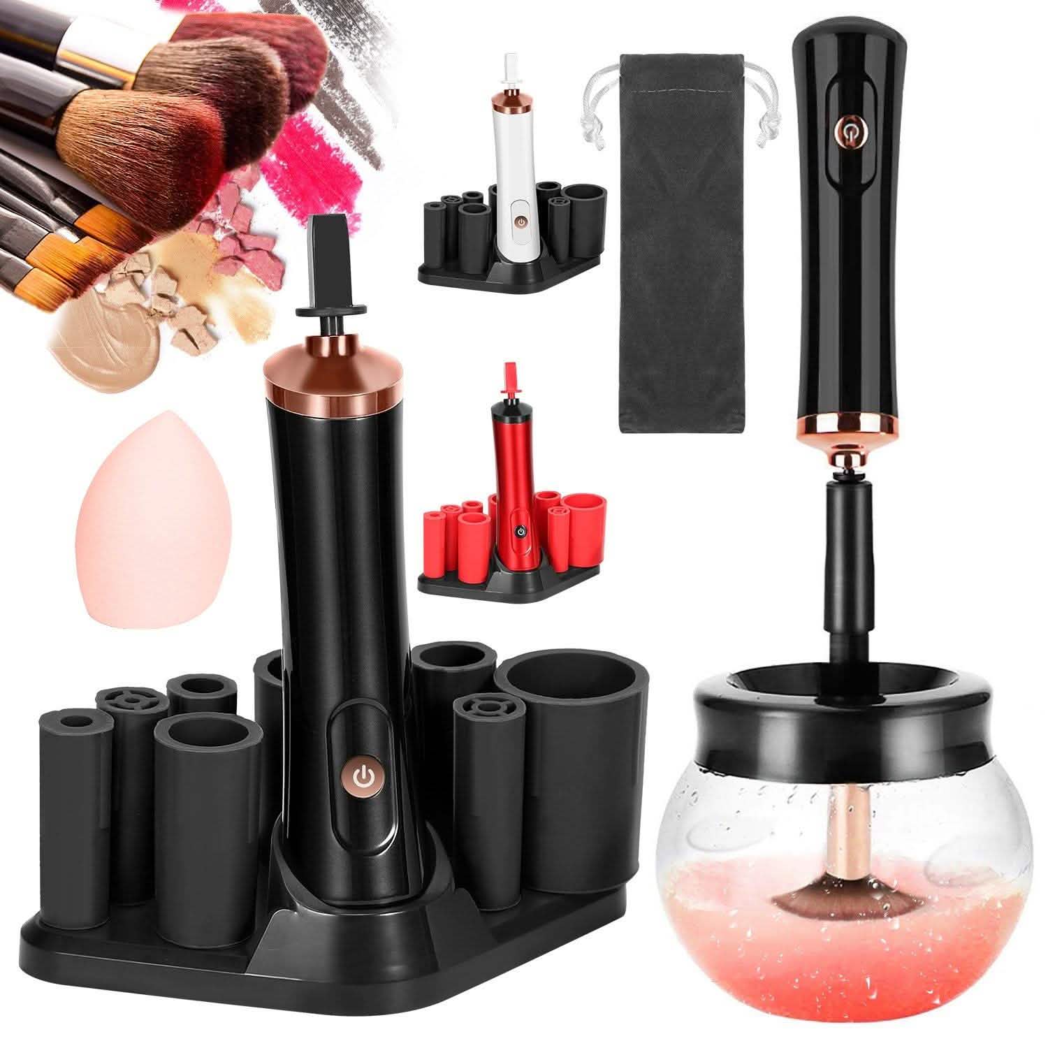 Electric Cosmetic Makeup Brush Cleaner Dryer Beauty & Personal Care - Tophatter Daily Deals