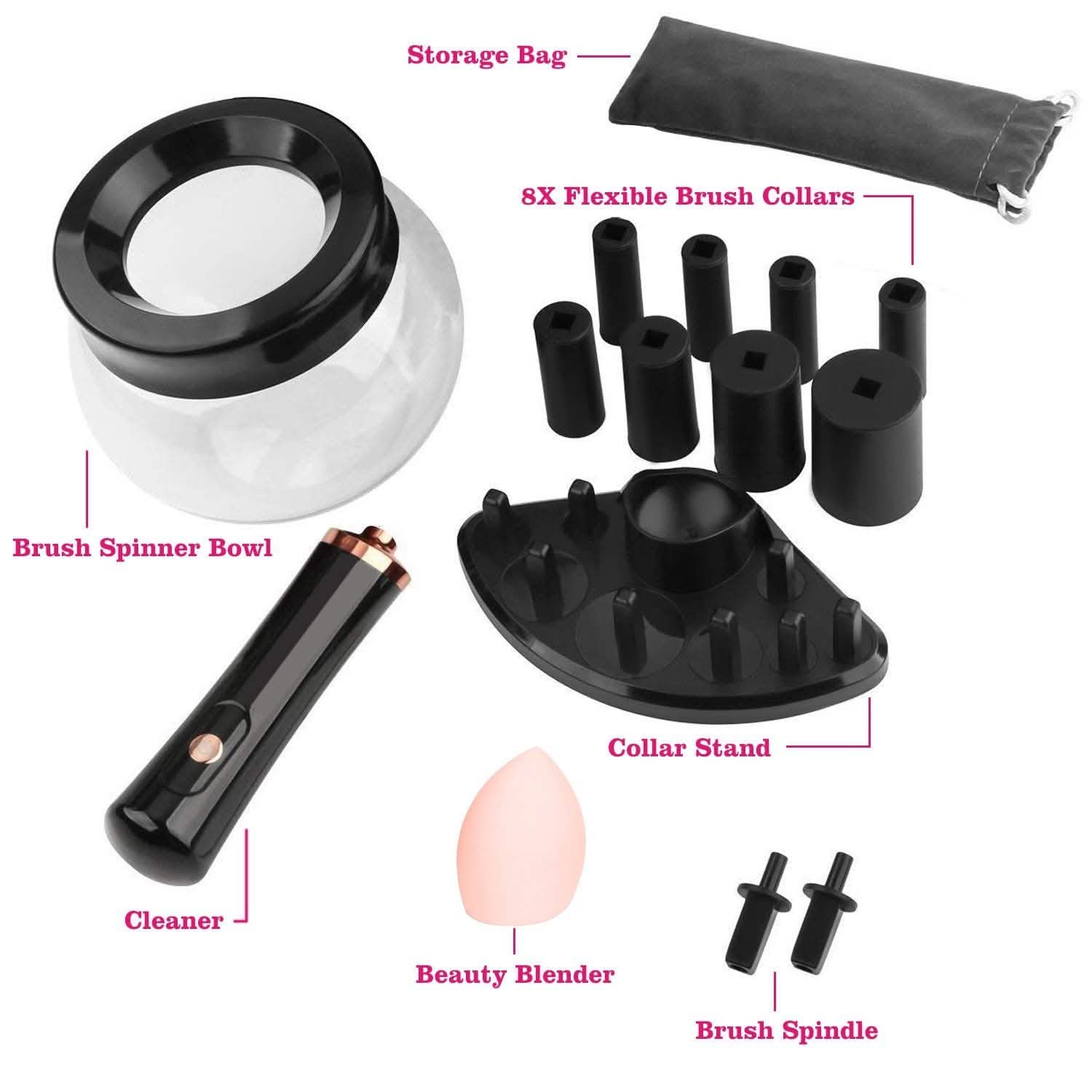 Electric Cosmetic Makeup Brush Cleaner Dryer Beauty & Personal Care - Tophatter Daily Deals