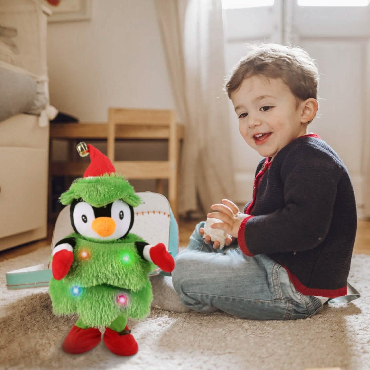 Electric Dancing Singing Plush Toy Seasonal Decor - Tophatter Daily Deals