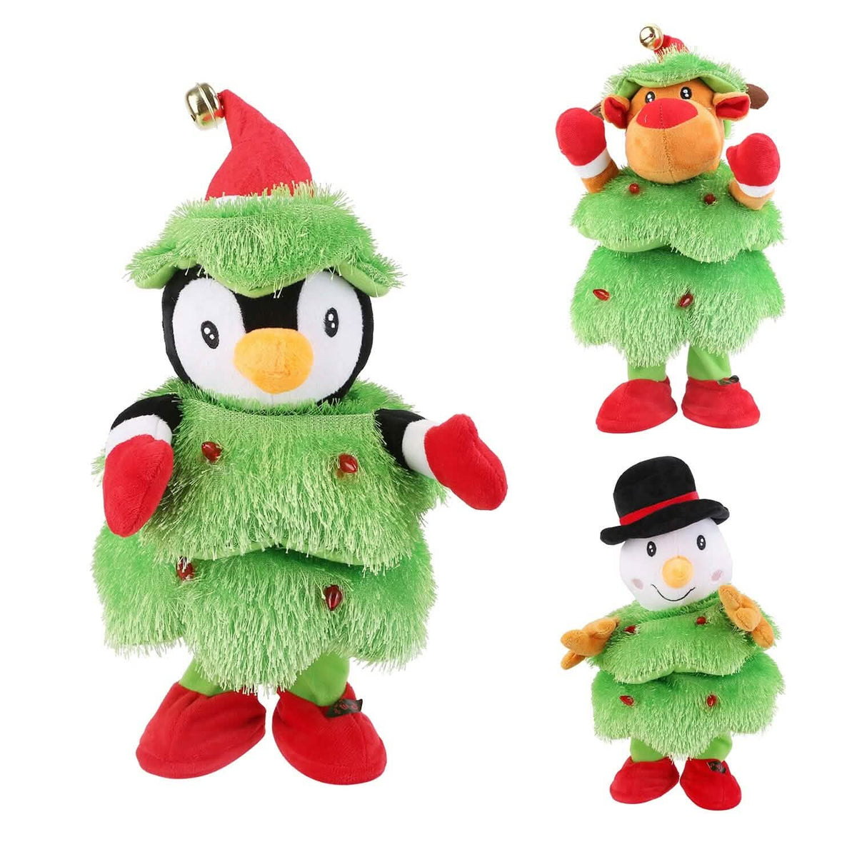 Electric Dancing Singing Plush Toy Seasonal Decor - Tophatter Daily Deals