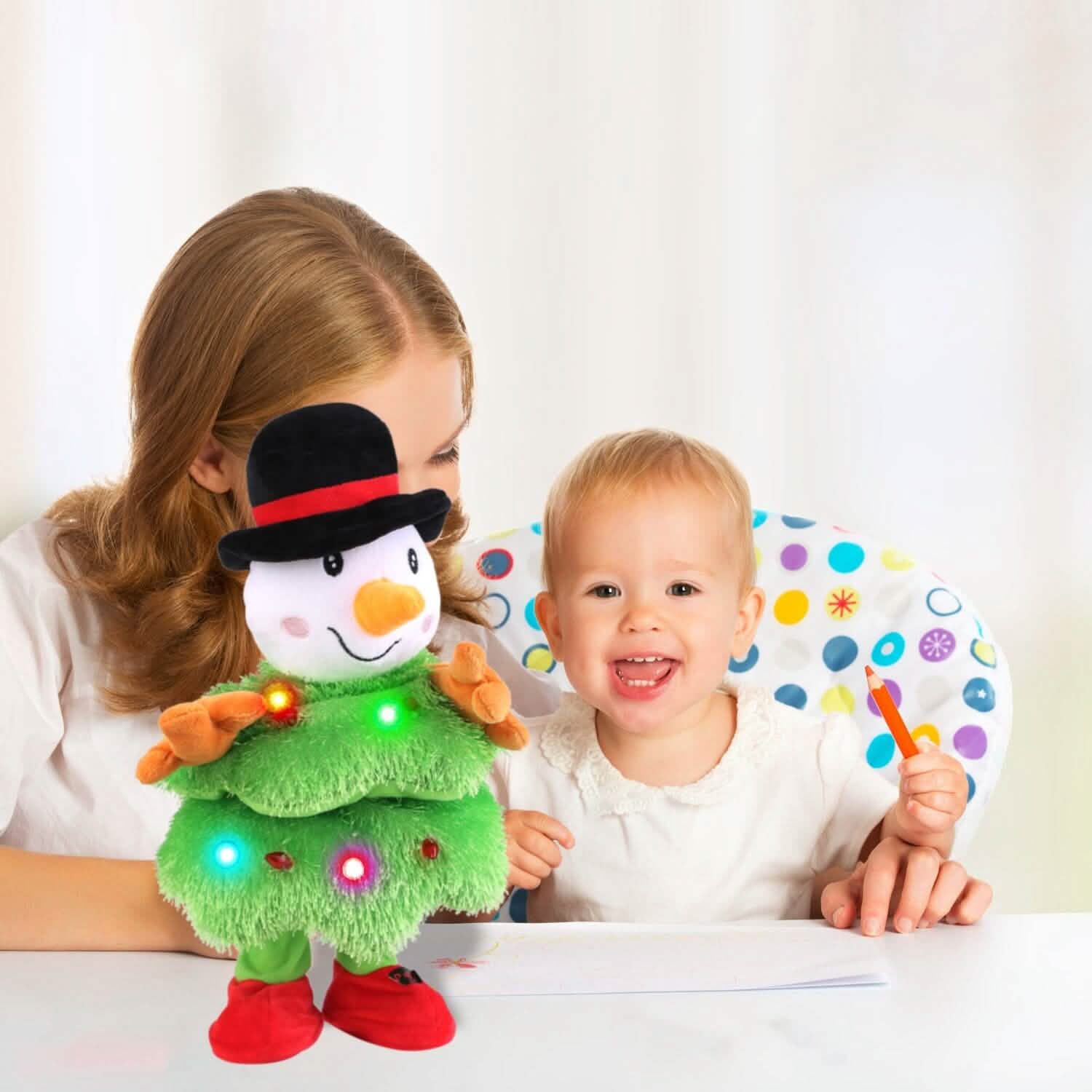 Electric Dancing Singing Plush Toy Seasonal Decor - Tophatter Daily Deals