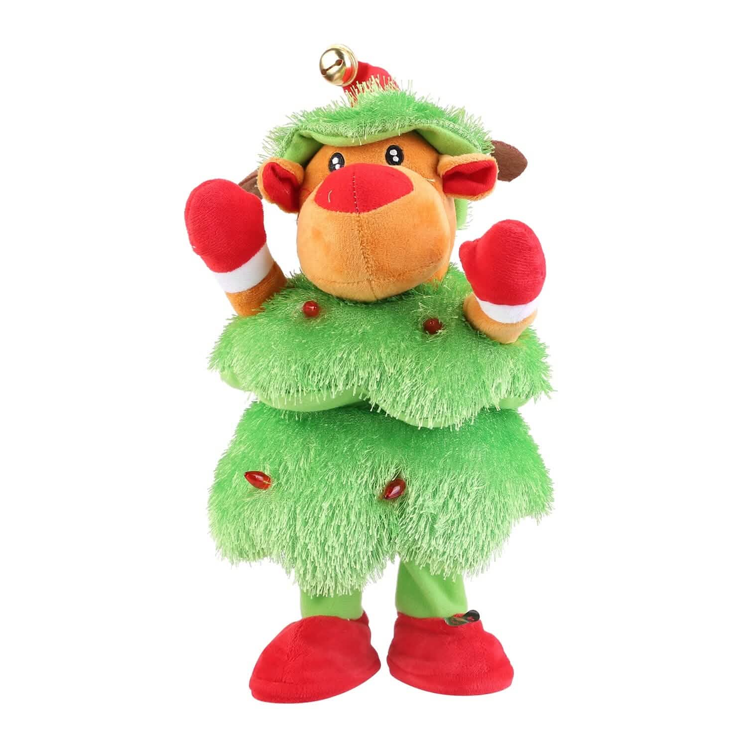 Electric Dancing Singing Plush Toy Elk Seasonal Decor - Tophatter Daily Deals