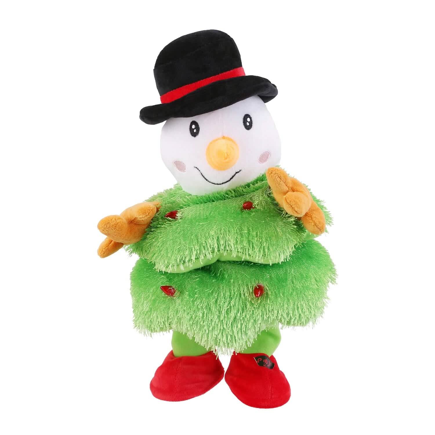 Electric Dancing Singing Plush Toy Snowman Seasonal Decor - Tophatter Daily Deals