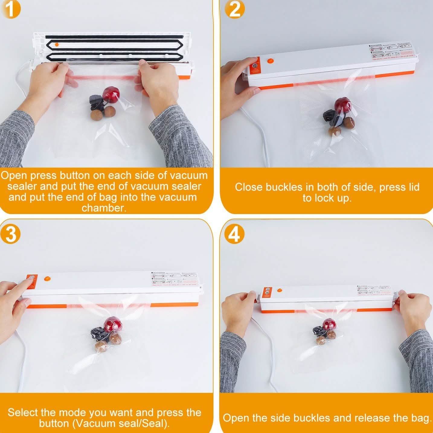 Electric Food Vacuum Sealer Machine Kitchen Storage - Tophatter Daily Deals