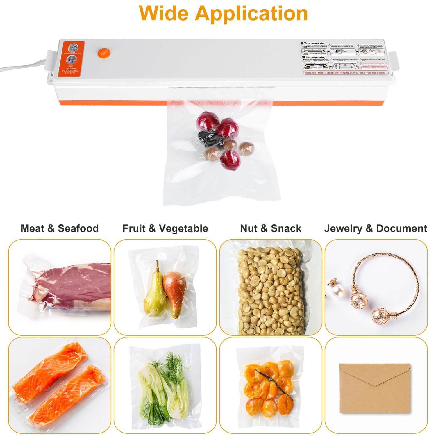 Electric Food Vacuum Sealer Machine Kitchen Storage - Tophatter Daily Deals