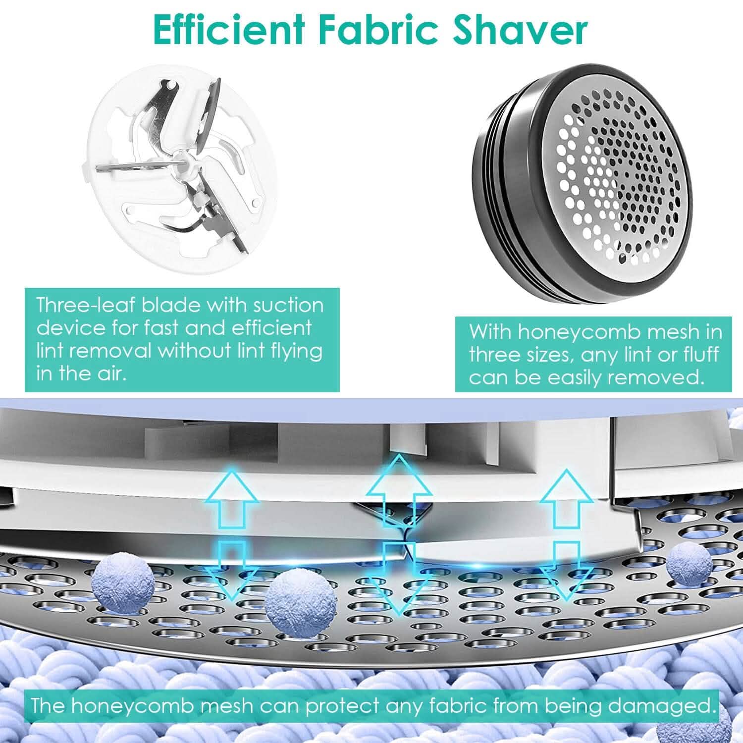 Electric Fuzz Pilling Trimmer Sweater Shaver with Detachable Handle Household Appliances - Tophatter Daily Deals