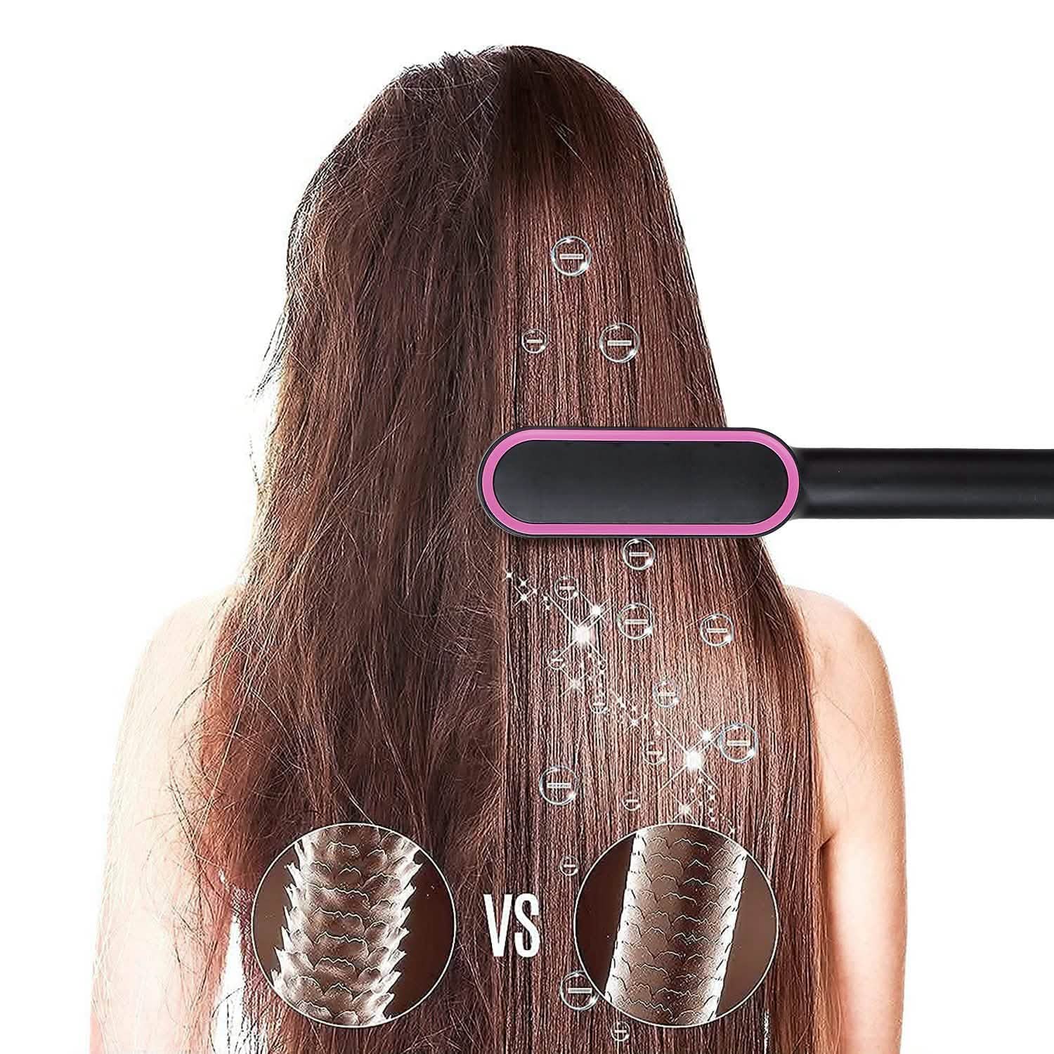 Electric Hair Straightener Brush Beauty & Personal Care - Tophatter Daily Deals