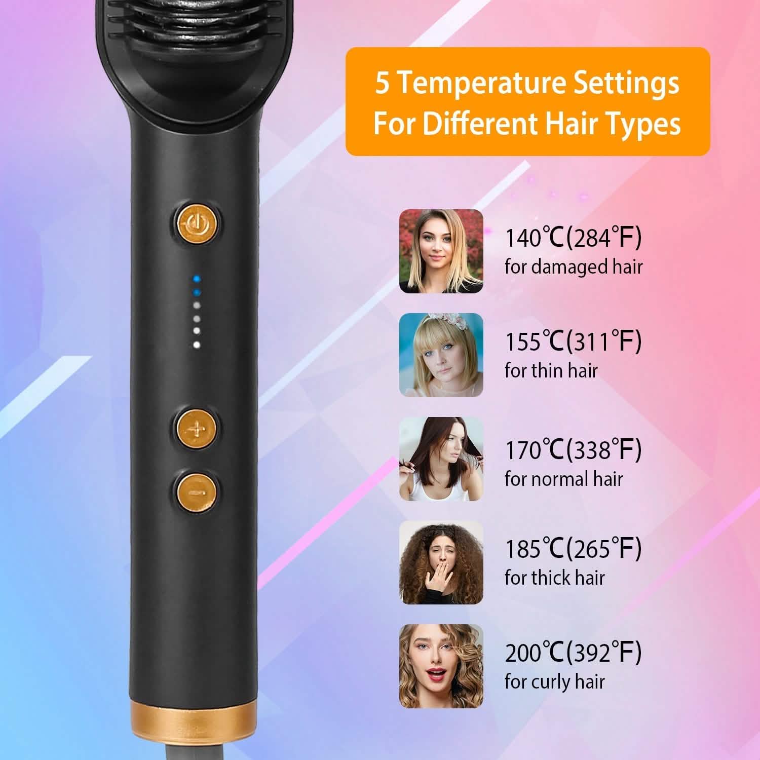 Electric Hair Straightener Brush Beauty & Personal Care - Tophatter Daily Deals