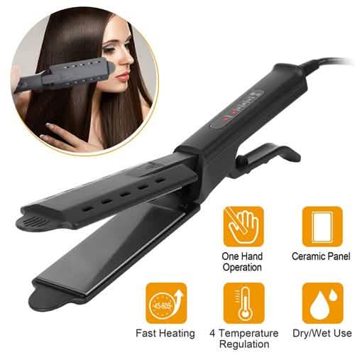 Electric Hair Straightener with 4 Temperature Adjustment Beauty & Personal Care - Tophatter Daily Deals