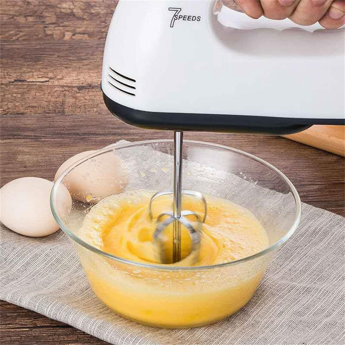 Electric Hand Mixer with 4 Mixing Rods and a Separator Kitchen Appliances - Tophatter Daily Deals