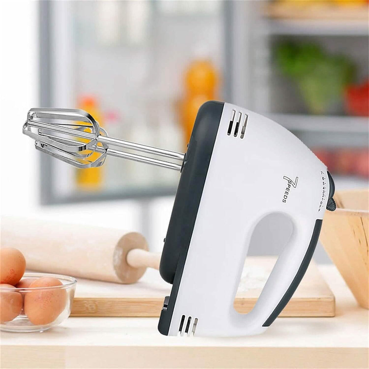 Electric Hand Mixer with 4 Mixing Rods and a Separator Kitchen Appliances - Tophatter Daily Deals