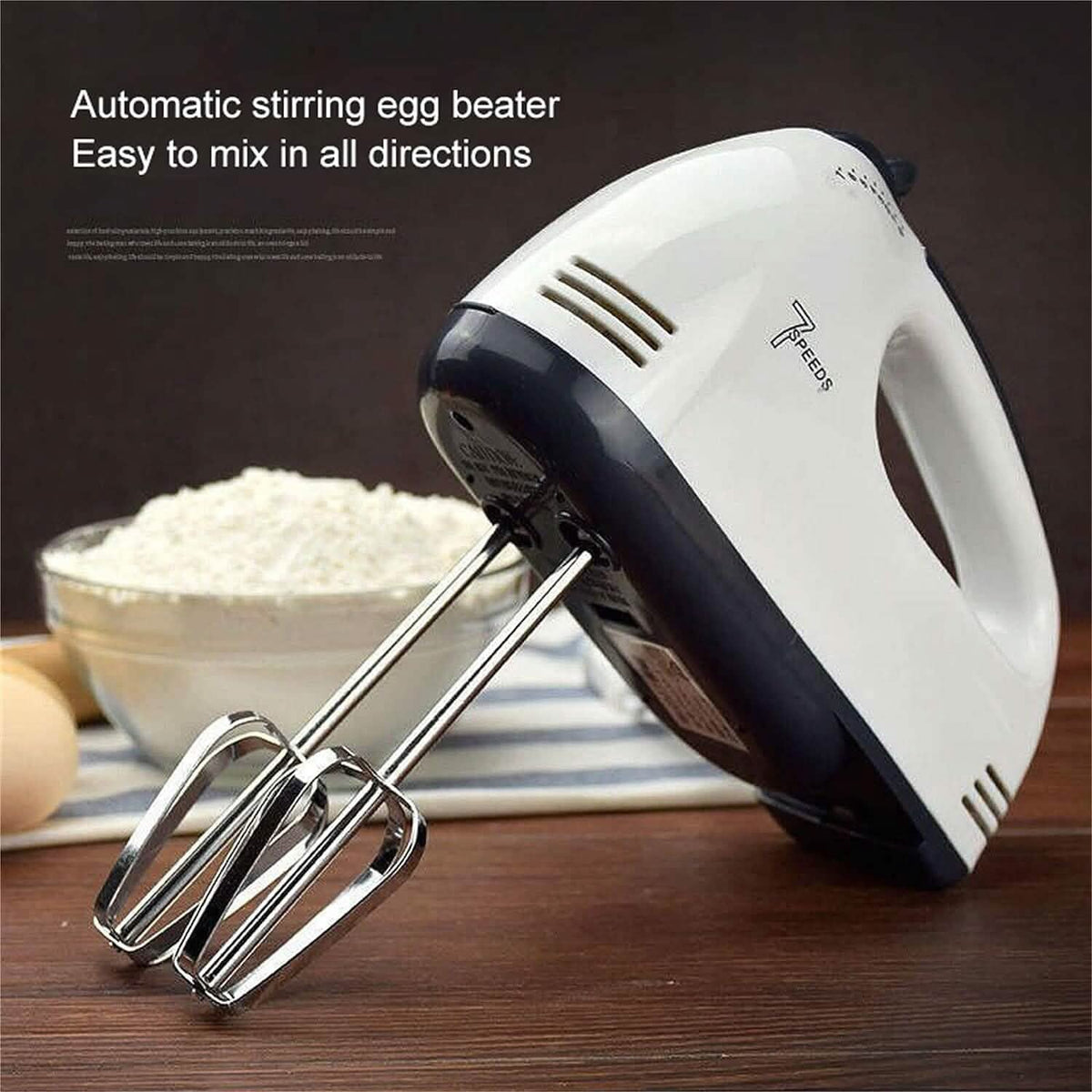 Electric Hand Mixer with 4 Mixing Rods and a Separator Kitchen Appliances - Tophatter Daily Deals
