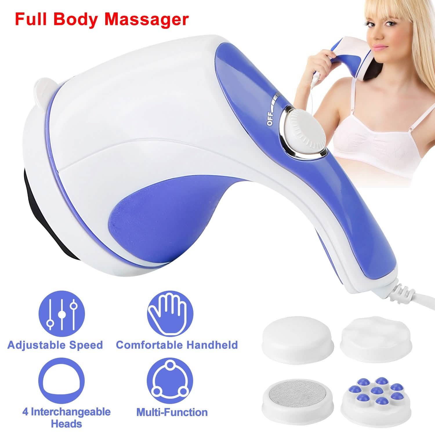 Electric Handheld Body Massager Health & Wellness - Tophatter Daily Deals
