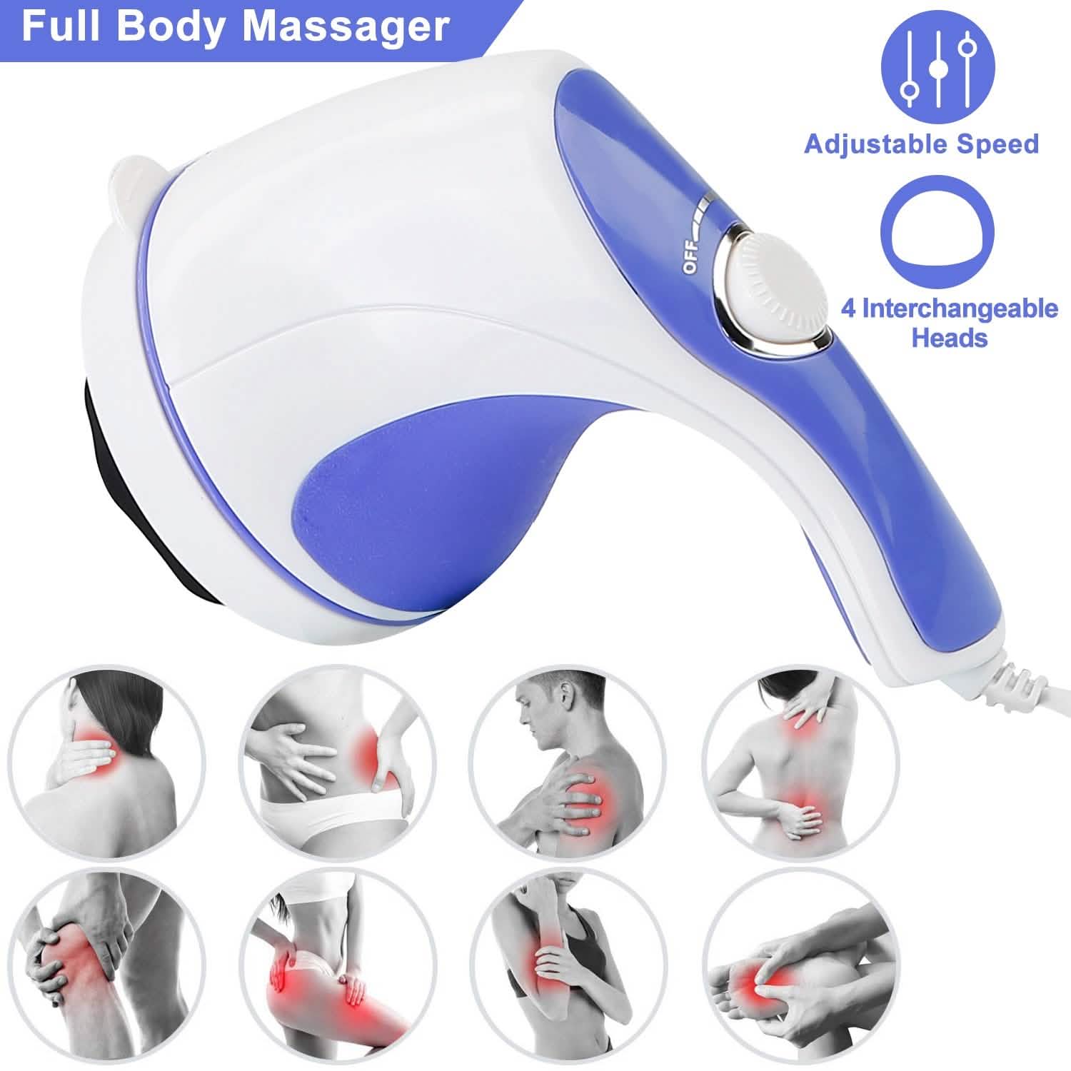 Electric Handheld Body Massager Health & Wellness - Tophatter Daily Deals