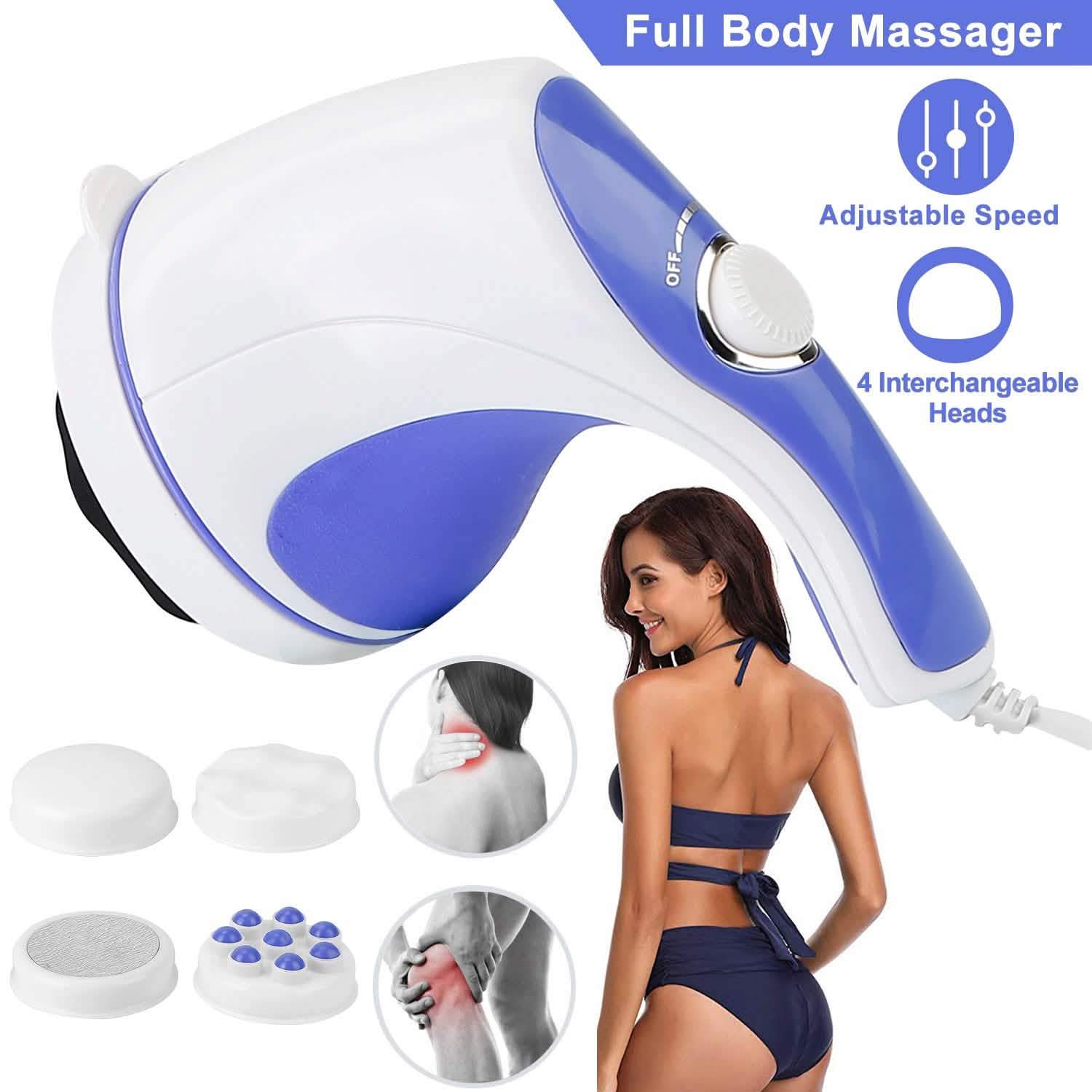 Electric Handheld Body Massager Health & Wellness - Tophatter Daily Deals