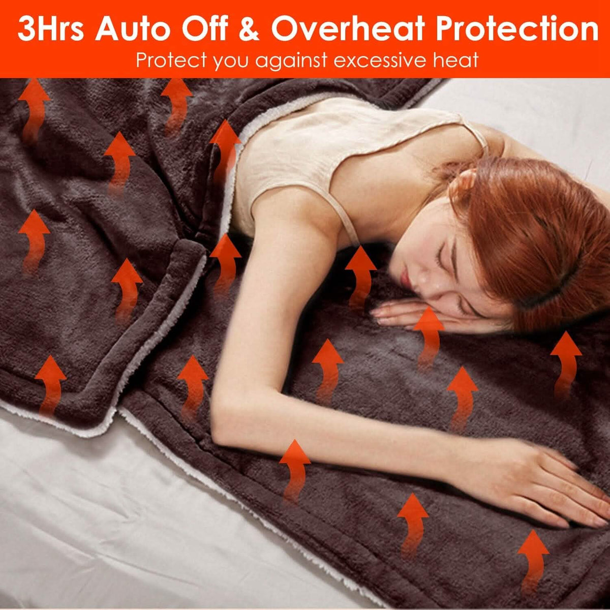 Electric Heated Flannel Throw Blanket Bedding - Tophatter Daily Deals