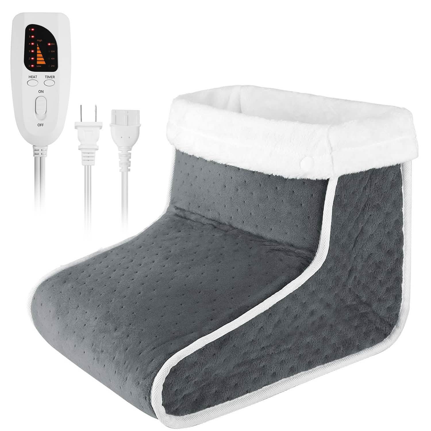 Electric Heated Foot Warmer with 6 Level Heating 4 Level Timing Health & Wellness - Tophatter Daily Deals