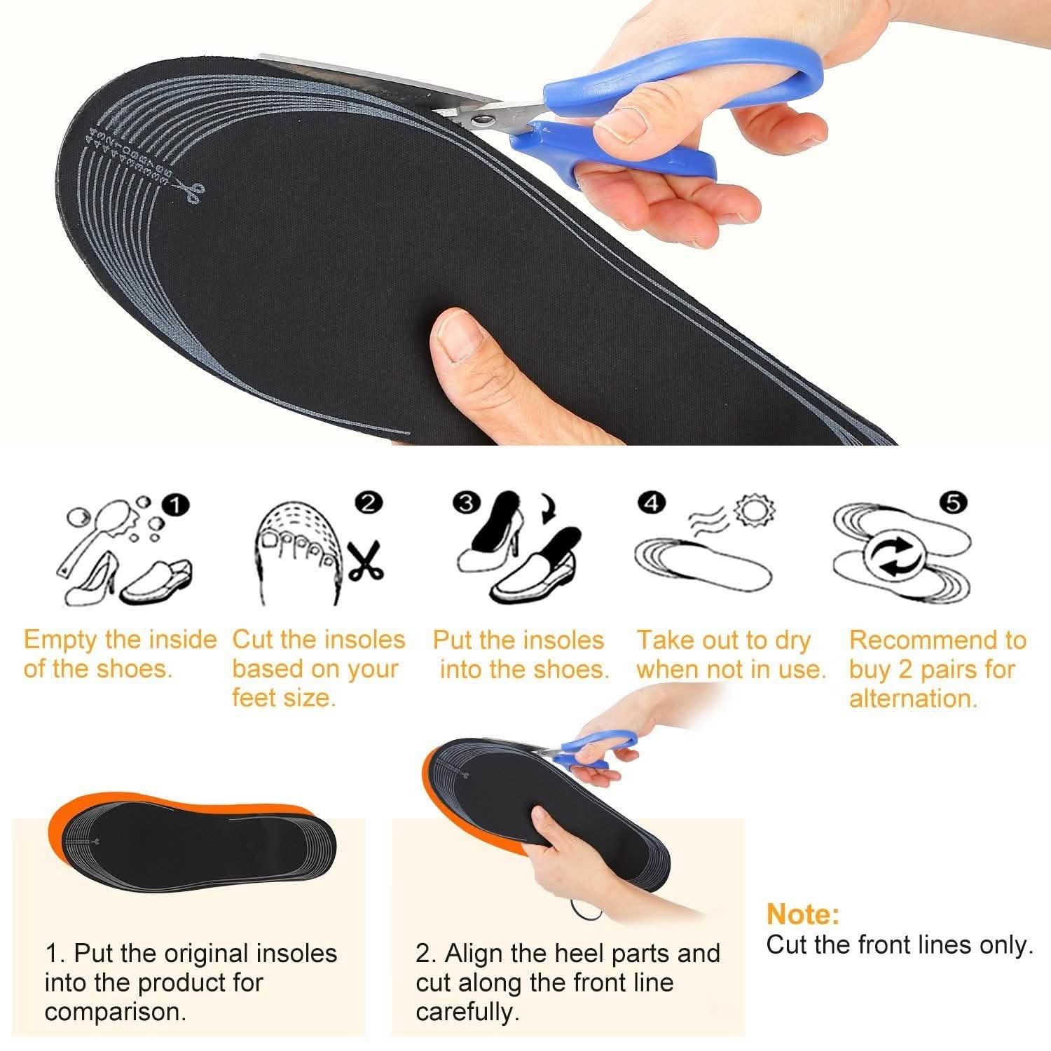 Electric Heated Insoles USB Foot Warmer Pads Health & Wellness - Tophatter Daily Deals