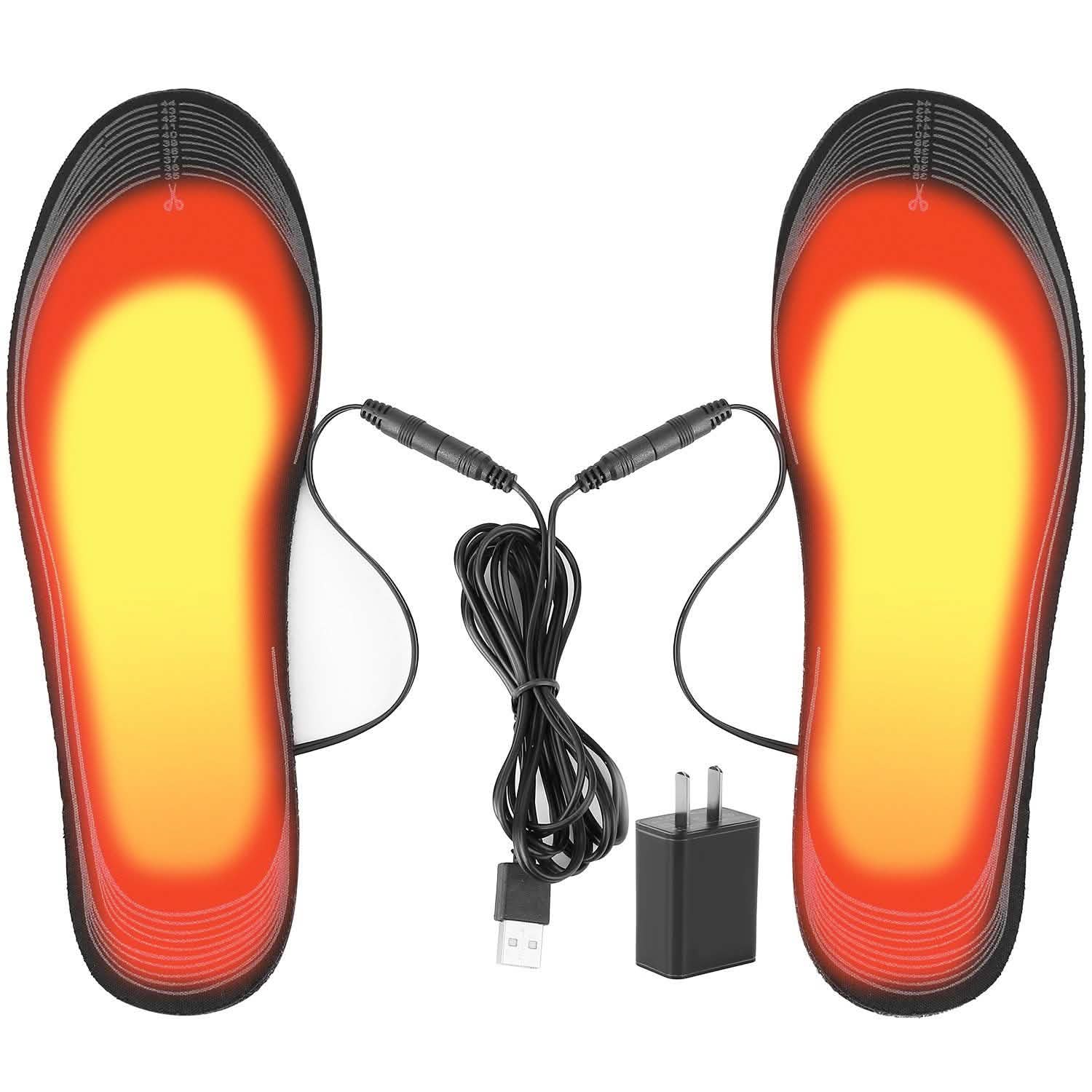 Electric Heated Insoles USB Foot Warmer Pads Health & Wellness - Tophatter Daily Deals