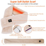 Electric Heated Scarf USB Heating Neck Shawl Soft Warm Scarves with 3 Heating Modes Gloves, Scarves & Earmuffs - Tophatter Daily Deals