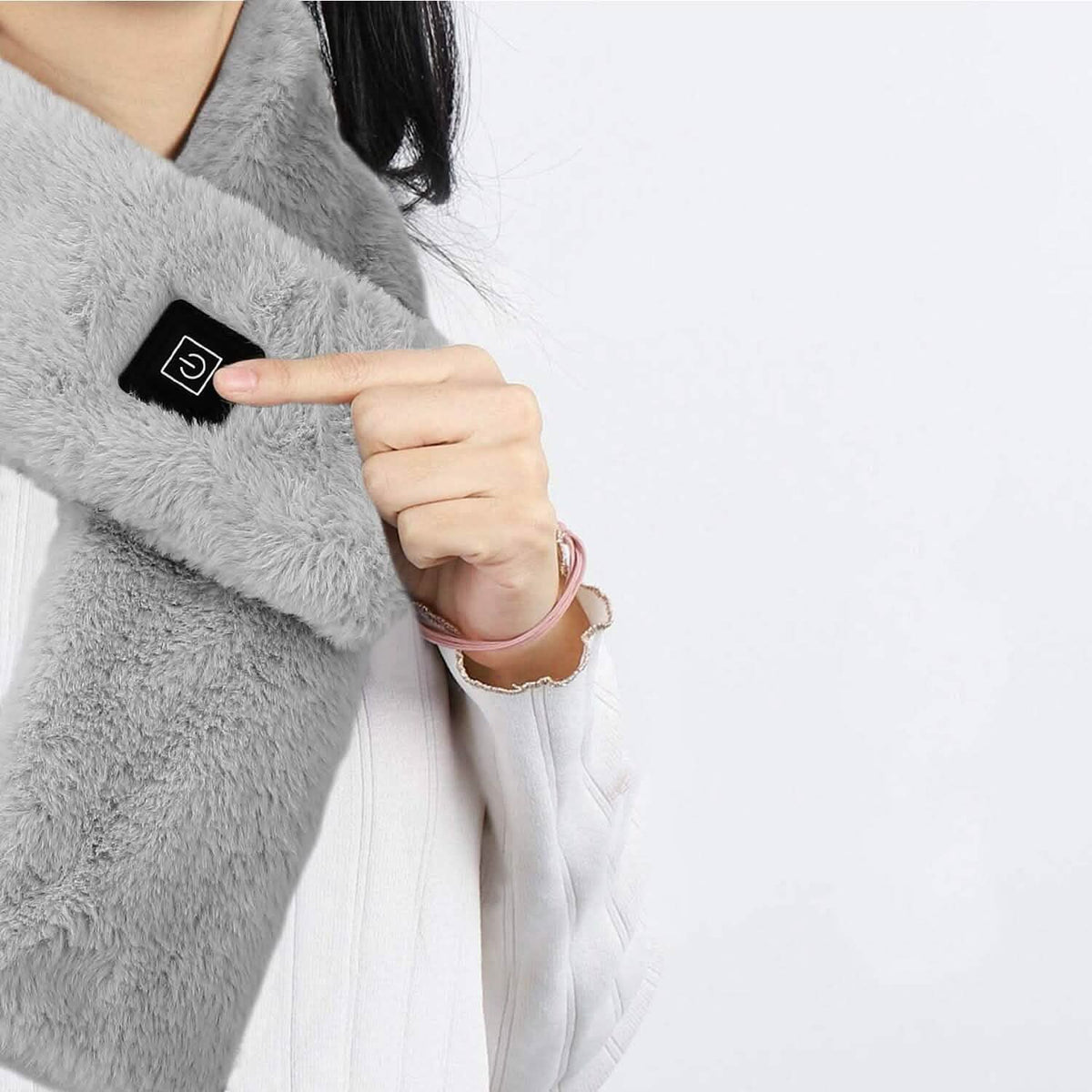 Electric Heated Scarf USB Heating Neck Shawl Soft Warm Scarves with 3 Heating Modes Gloves, Scarves & Earmuffs - Tophatter Daily Deals