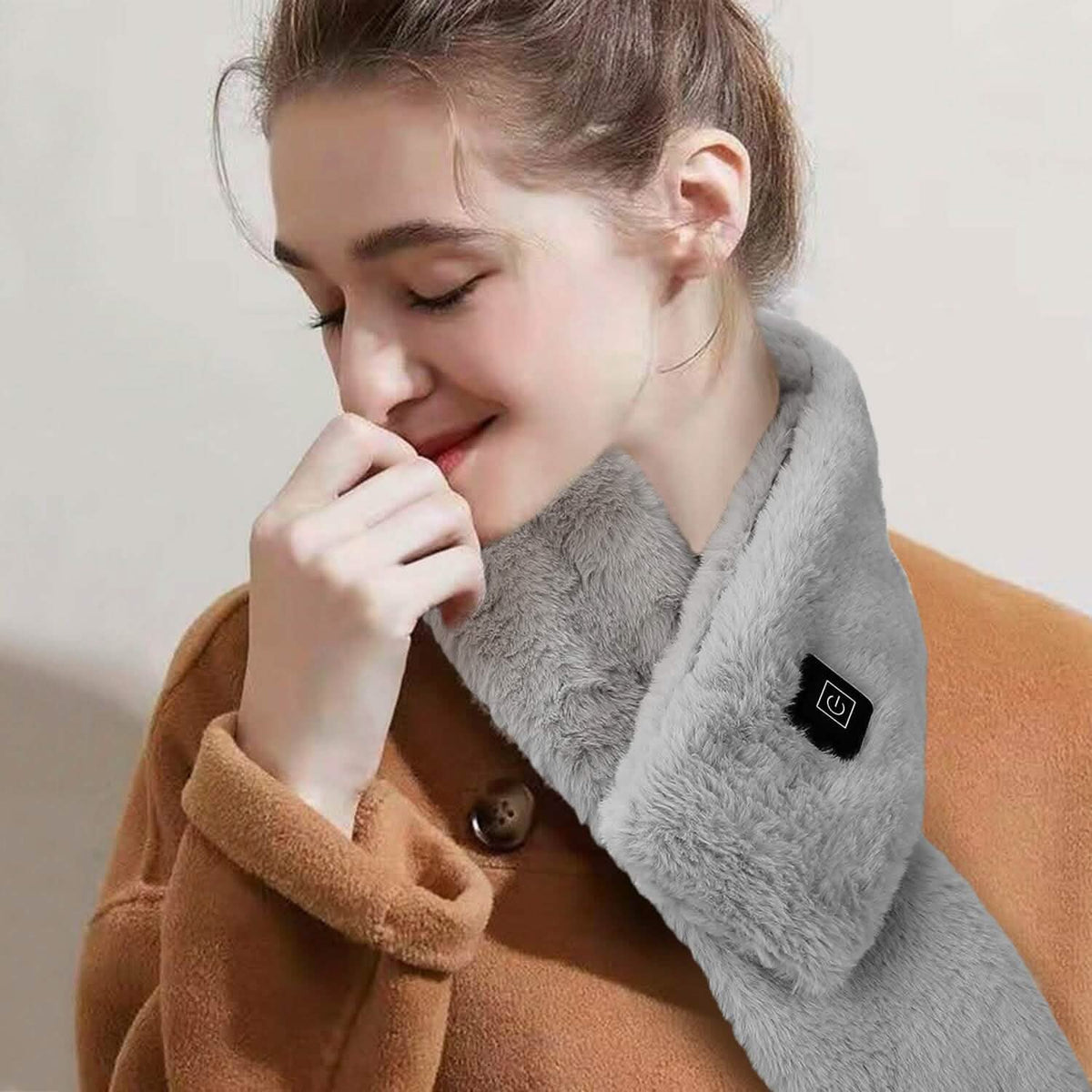 Electric Heated Scarf USB Heating Neck Shawl Soft Warm Scarves with 3 Heating Modes Gloves, Scarves & Earmuffs - Tophatter Daily Deals