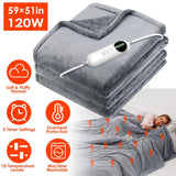 Electric Heated Throw Flannel Heated Blanket Bedding - Tophatter Daily Deals