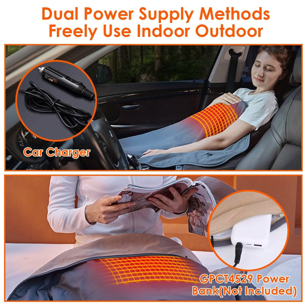 Electric Heated Throw Full Body Shawl Health & Wellness - Tophatter Daily Deals