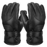 Electric Heated Touchscreen Thermal Gloves Leather USB Plug Outdoor Recreation - Tophatter Daily Deals