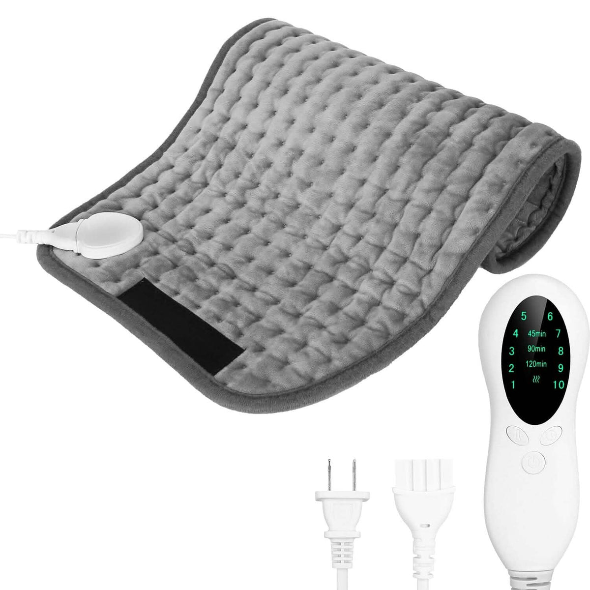 Electric Heating Pad for Back Abdomen Shoulder with 10 Adjustable Temperature Smart Timer Setting Health & Wellness - Tophatter Daily Deals