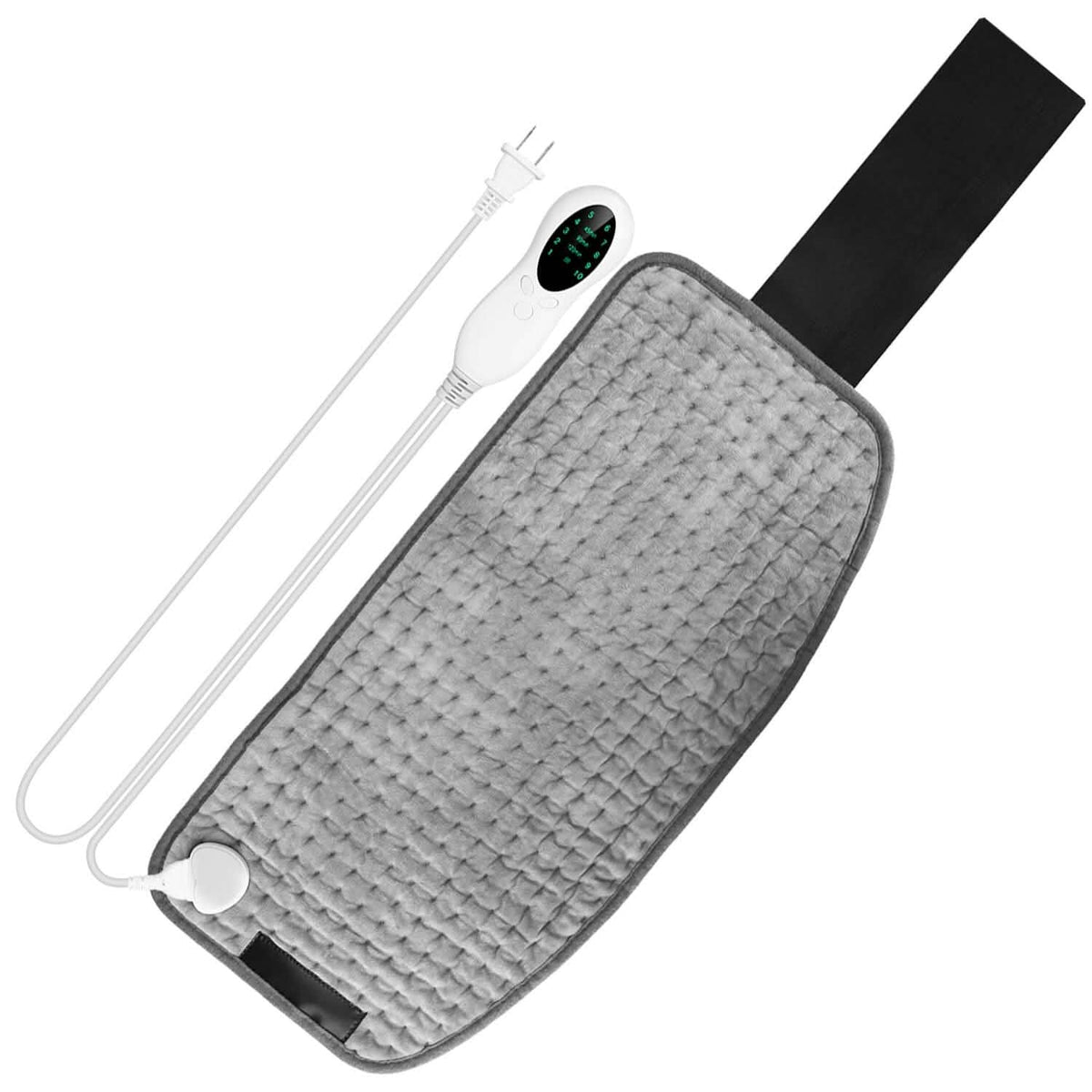 Electric Heating Pad for Back Abdomen Shoulder with 10 Adjustable Temperature Smart Timer Setting Health & Wellness - Tophatter Daily Deals