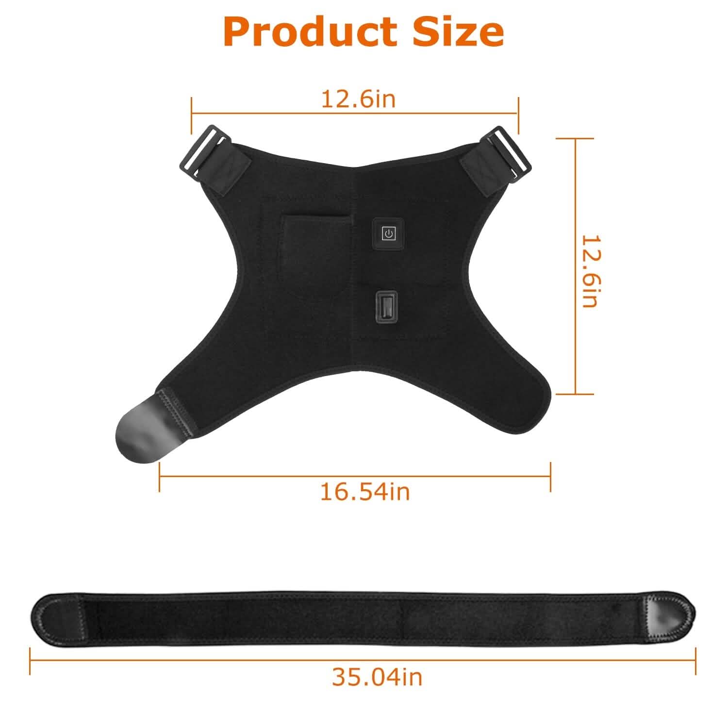 Electric Heating Pad Therapy Shoulder Heating Wrap Compression Sleeve Health & Wellness - Tophatter Daily Deals