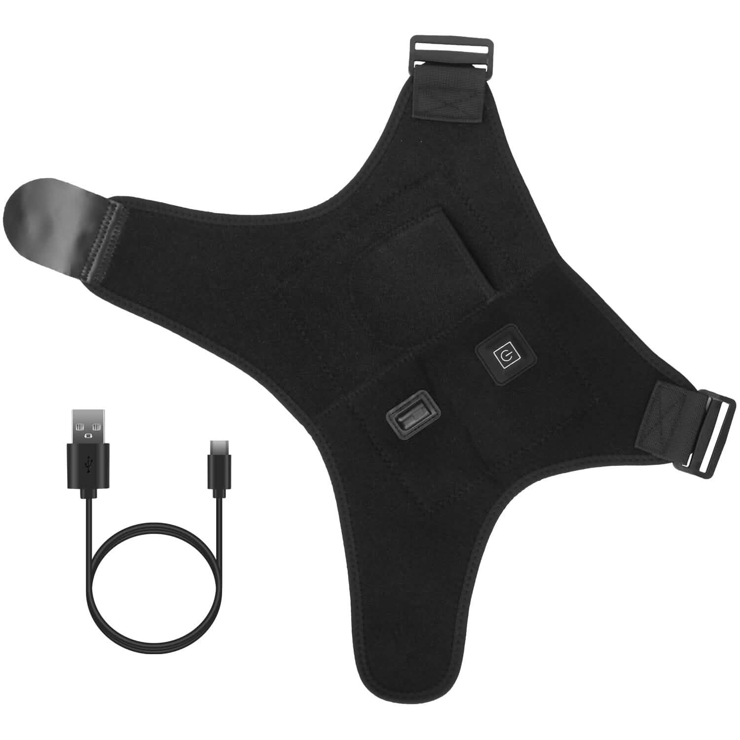 Electric Heating Pad Therapy Shoulder Heating Wrap Compression Sleeve Health & Wellness - Tophatter Daily Deals