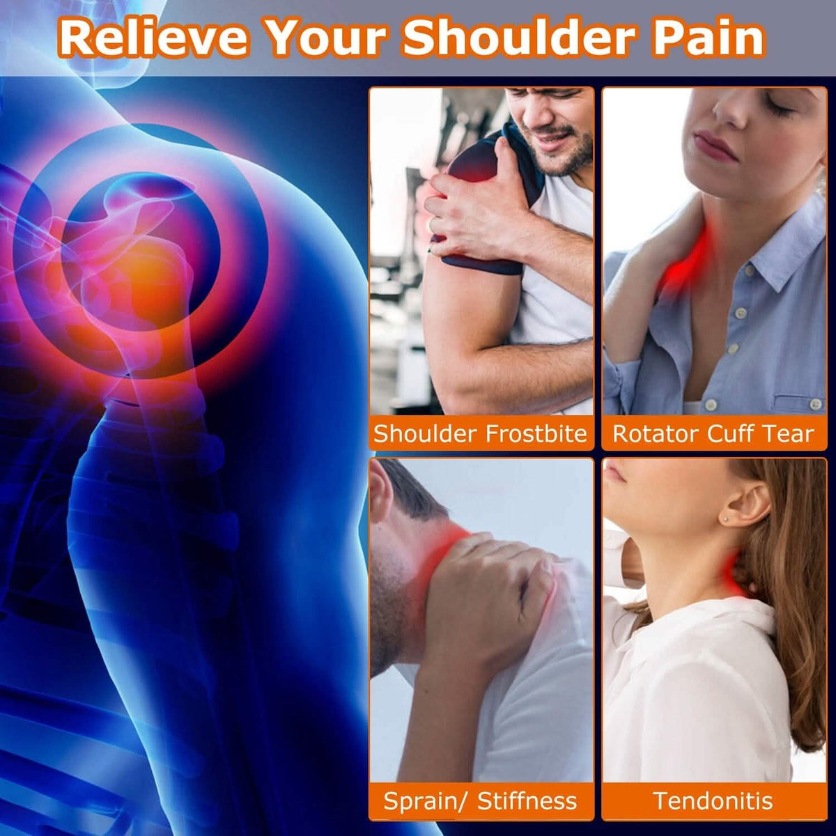 Electric Heating Pad Therapy Shoulder Heating Wrap Compression Sleeve Health & Wellness - Tophatter Daily Deals