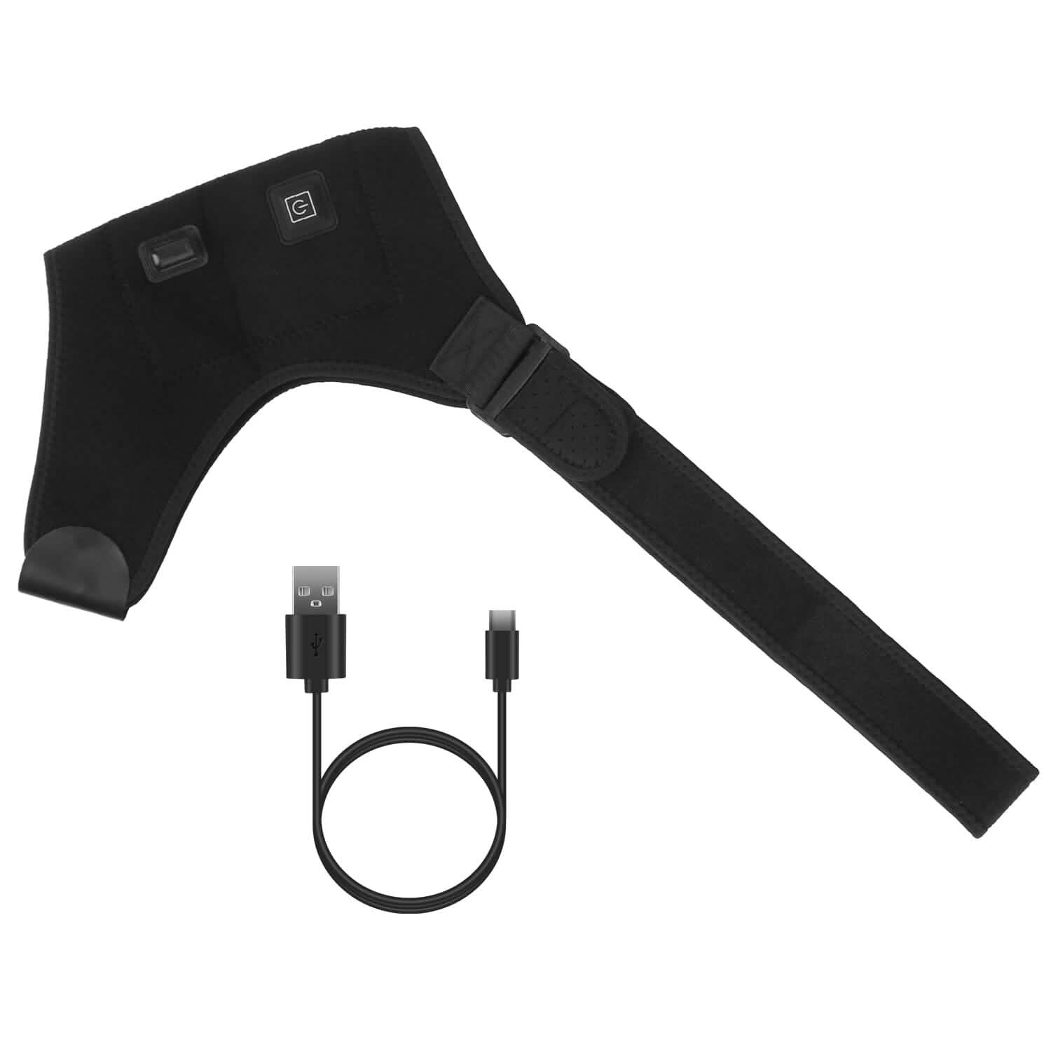 Electric Heating Pad Therapy Shoulder Heating Wrap Compression Sleeve Health & Wellness - Tophatter Daily Deals