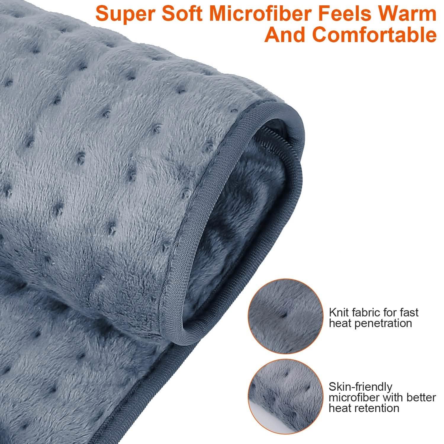 Electric Heating Pad with 9 Temperature Levels Health & Wellness - Tophatter Daily Deals