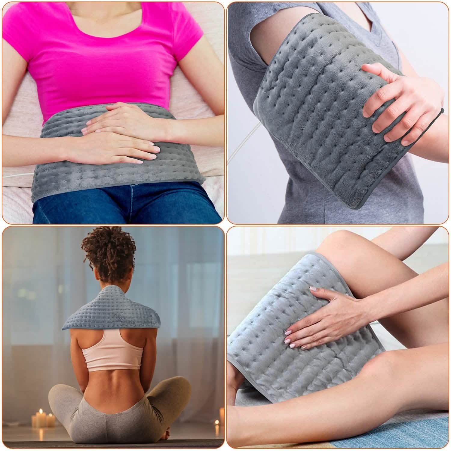 Electric Heating Pad with 9 Temperature Levels Health & Wellness - Tophatter Daily Deals