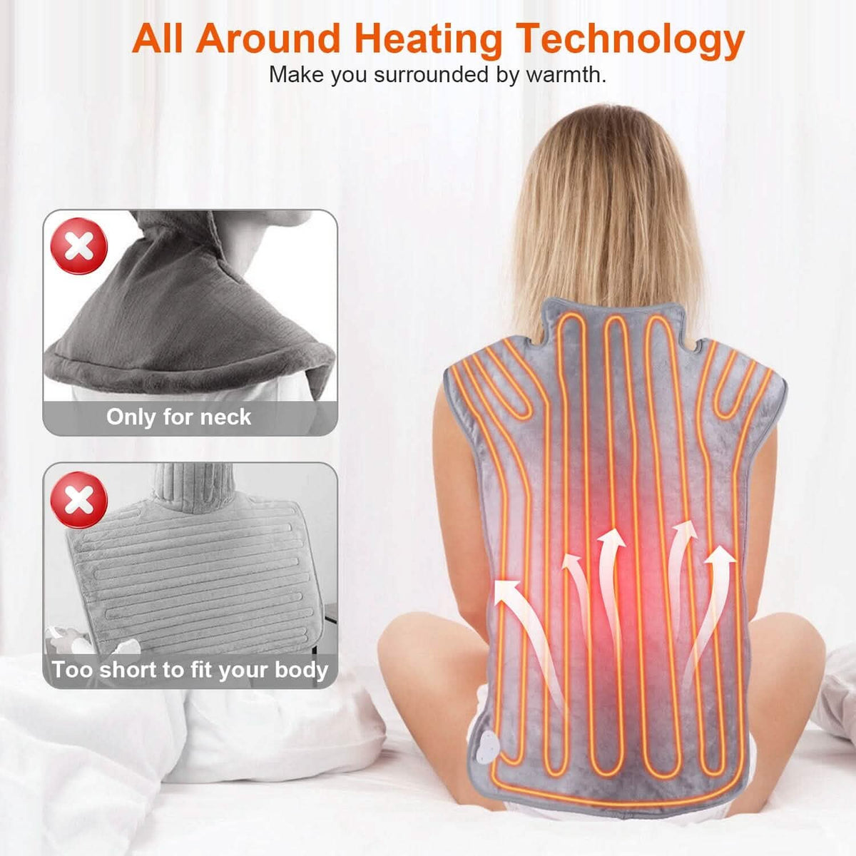 Electric Heating Wrap for Neck Shoulder Health & Wellness - Tophatter Daily Deals
