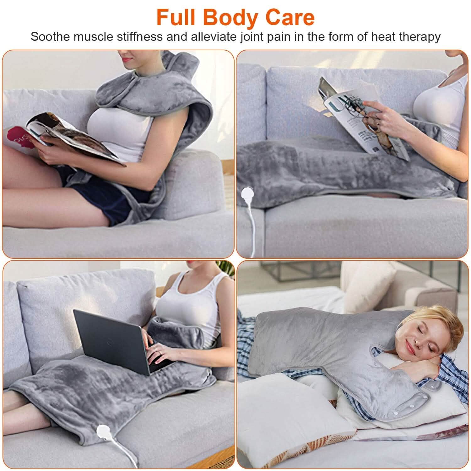 Electric Heating Wrap for Neck Shoulder Health & Wellness - Tophatter Daily Deals