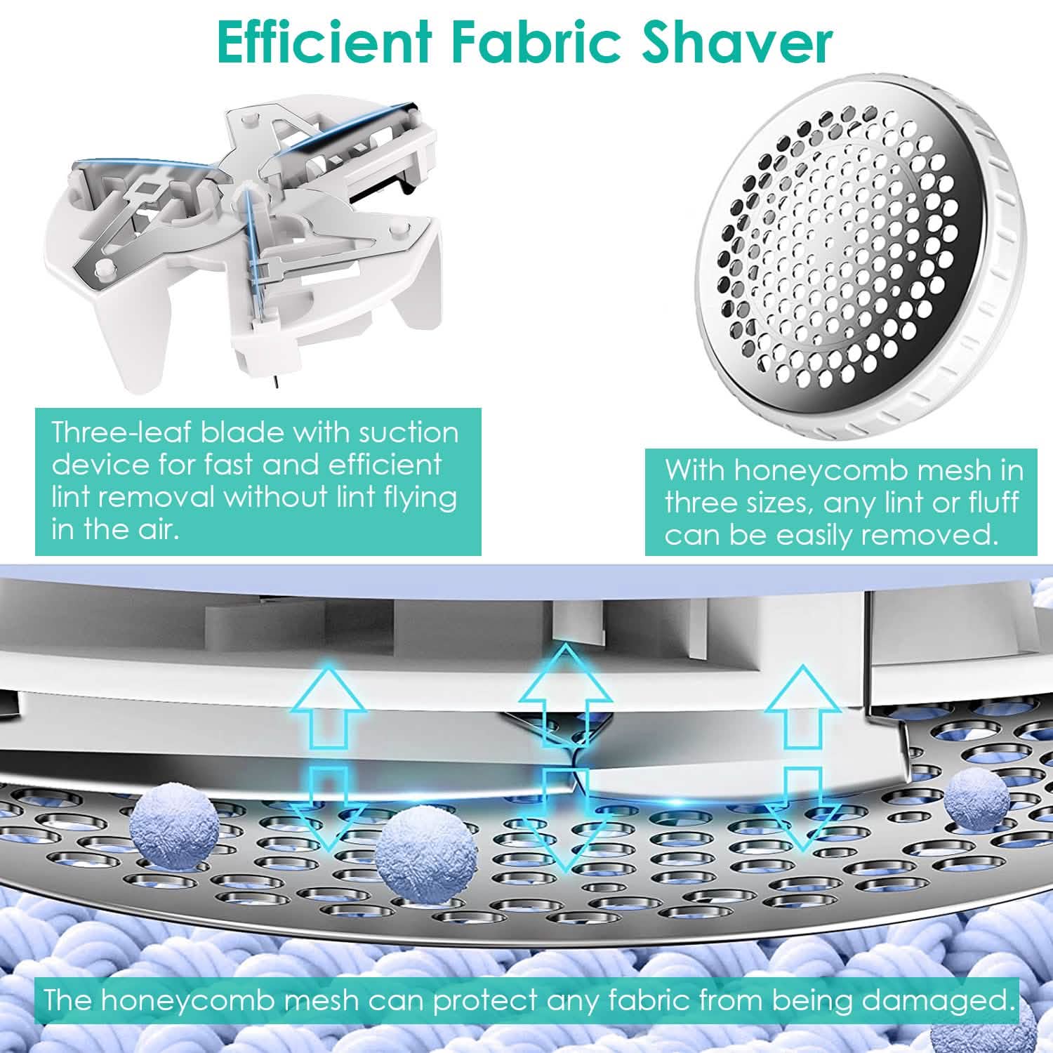 Electric Lint Shaver USB Rechargeable Fabric Clothes Lint Fluff Remover Household Appliances - Tophatter Daily Deals