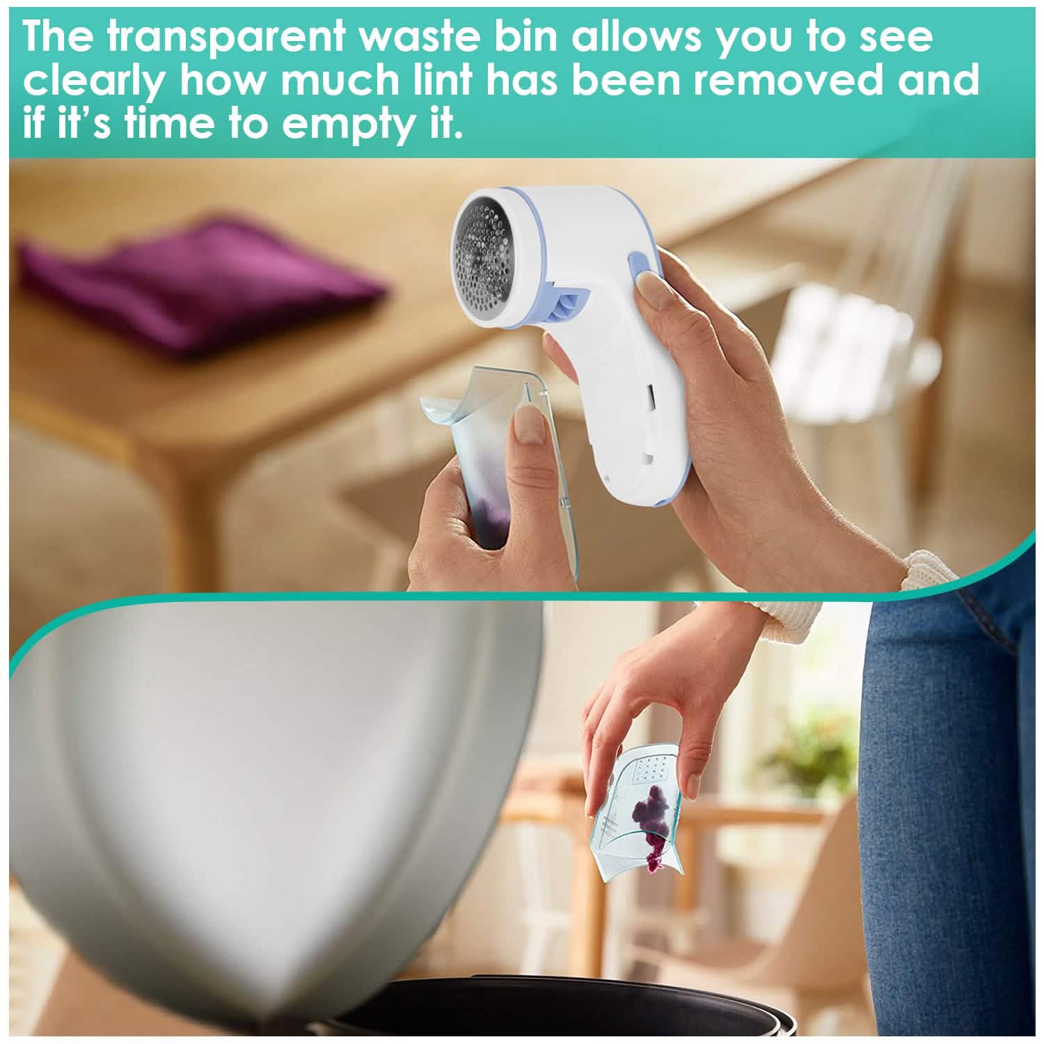 Electric Lint Shaver USB Rechargeable Fabric Clothes Lint Fluff Remover Household Appliances - Tophatter Daily Deals