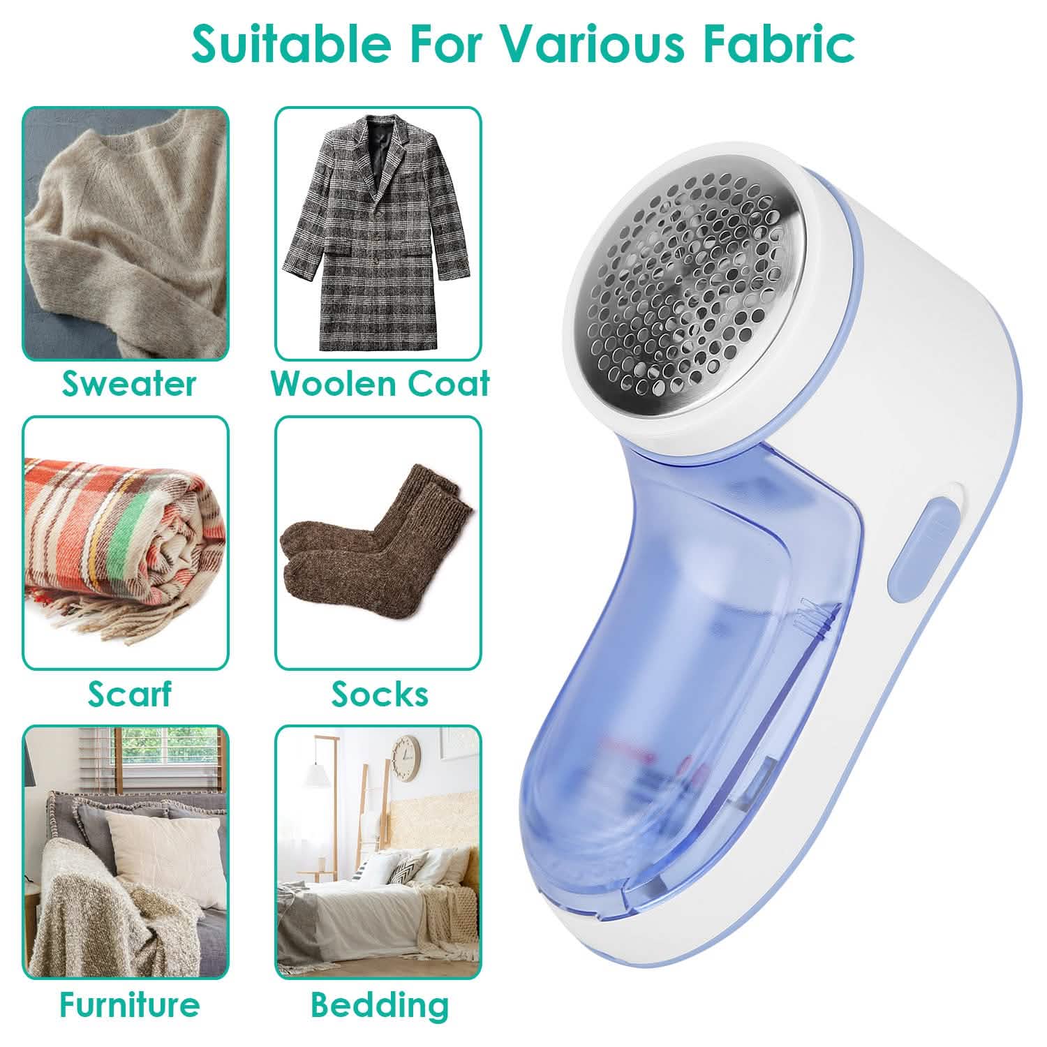 Electric Lint Shaver USB Rechargeable Fabric Clothes Lint Fluff Remover Household Appliances - Tophatter Daily Deals