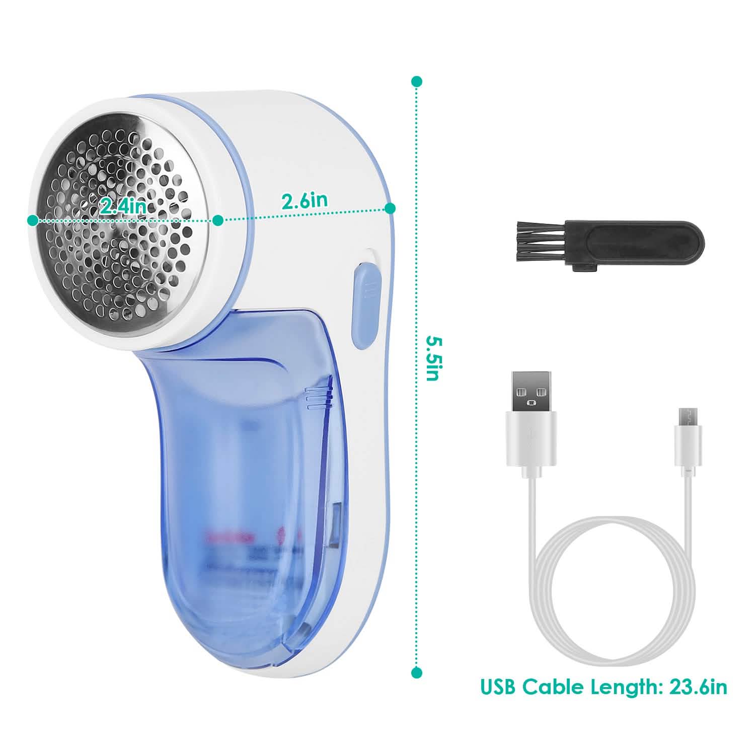 Electric Lint Shaver USB Rechargeable Fabric Clothes Lint Fluff Remover Household Appliances - Tophatter Daily Deals