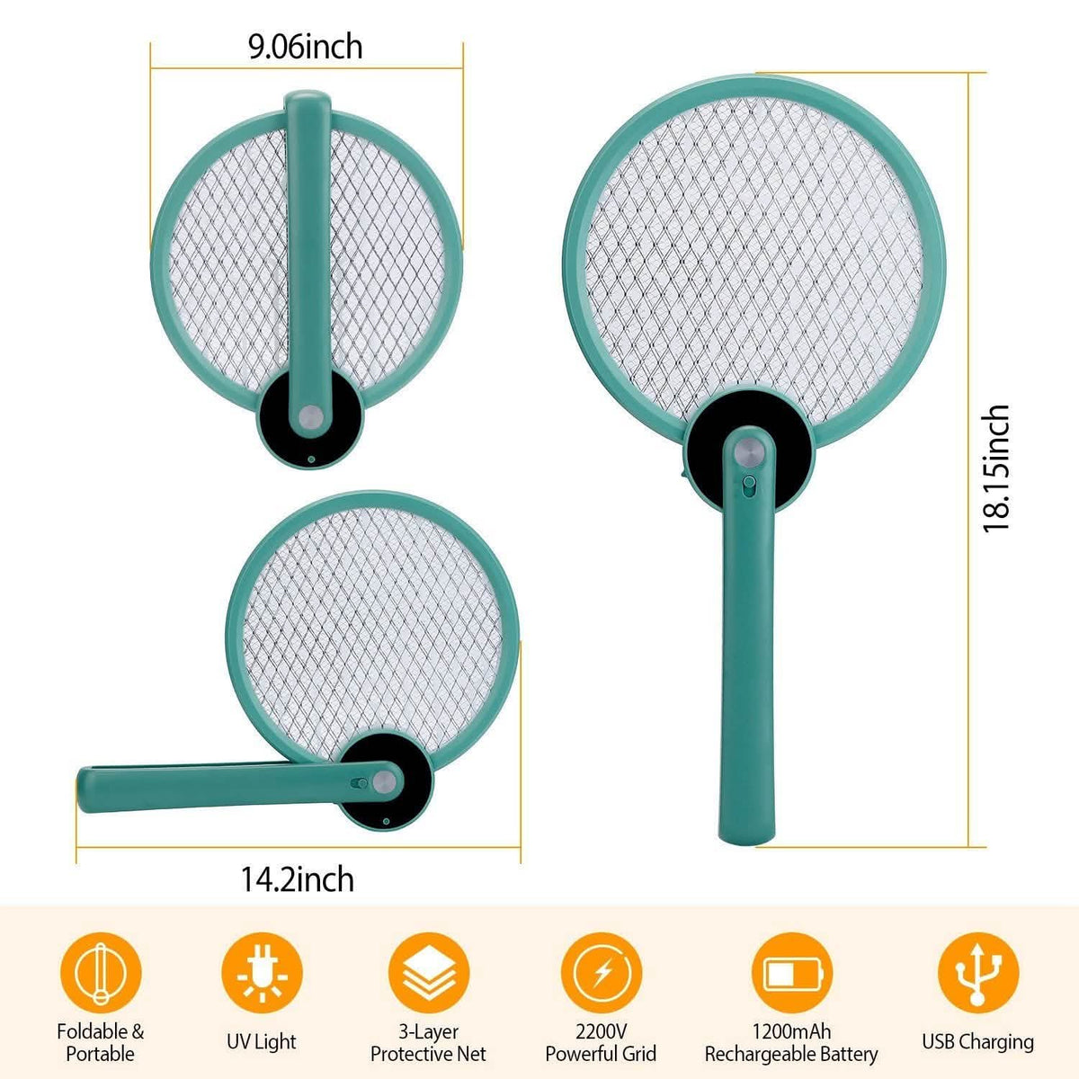 Electric Mosquito Swatter Bug Zapper Pest Control - Tophatter Daily Deals